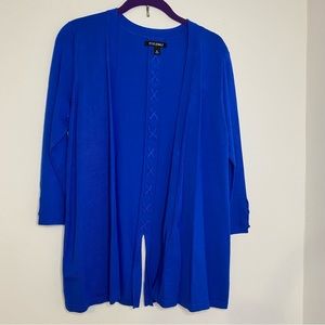 NWOT Blue Cardigan Women’s Size M 3/4 Length Sleeves